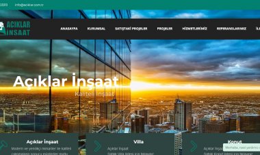 İnşaat Firması Kurumsal Web Sitesi
